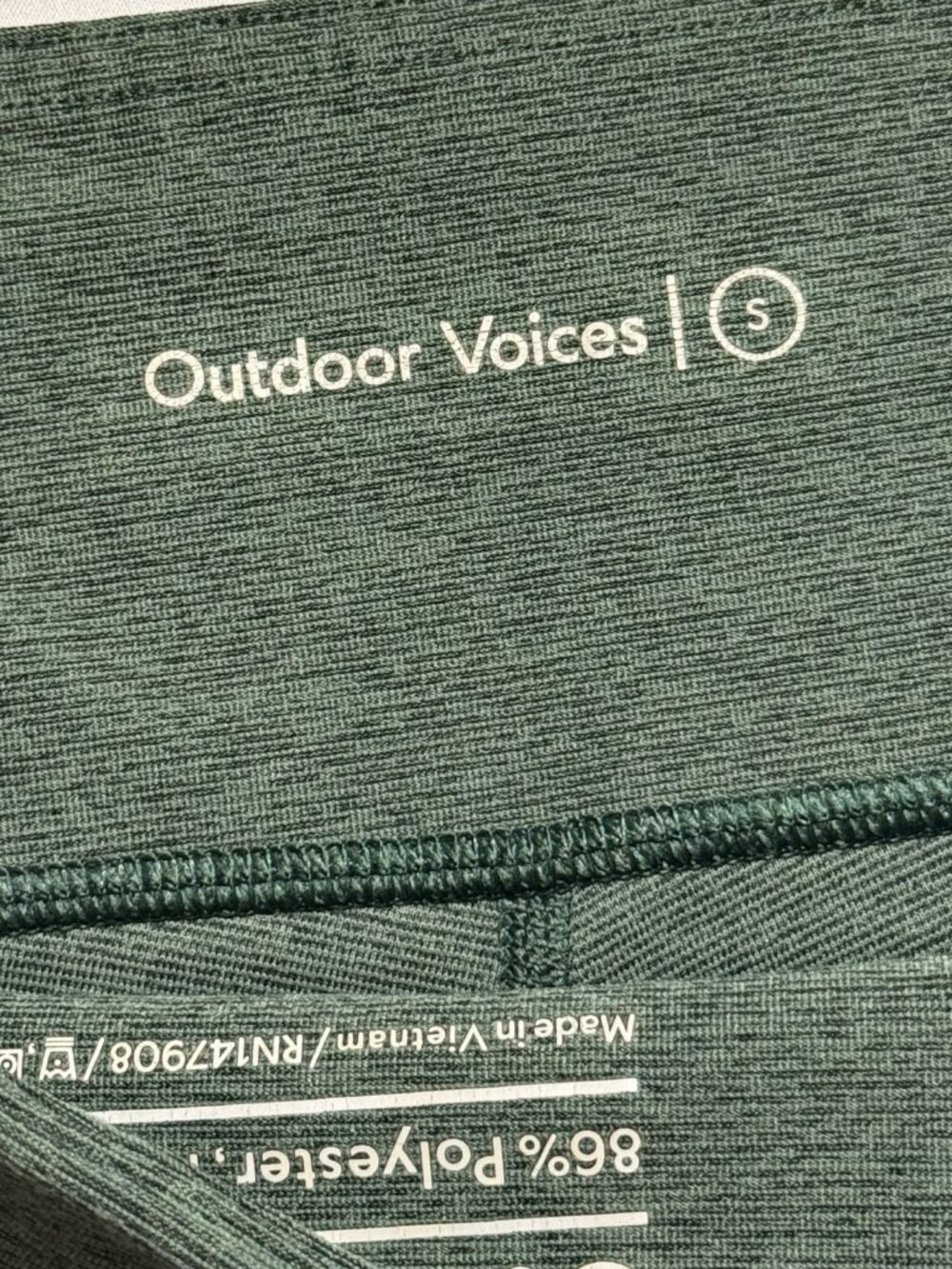 Green Outdoor Voices Set - Size M Sports Bra & Size S Leggings - GUC - Picture 4 of 5